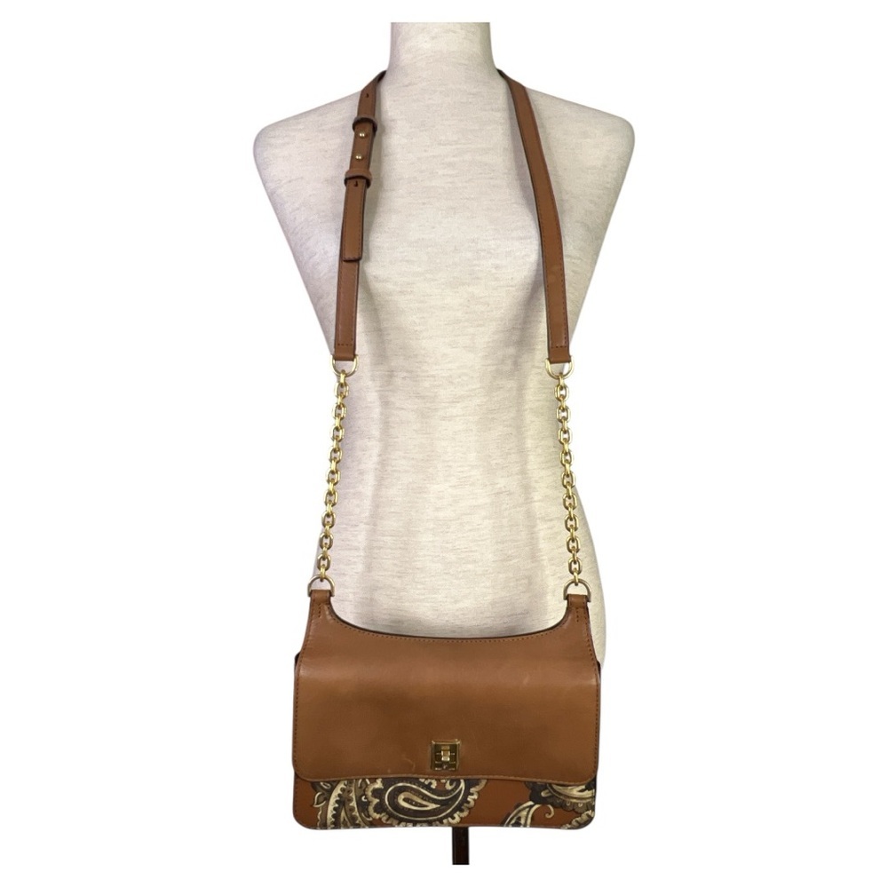 MICHAEL KORS STUDIO NATALIE PAISLEY LUGGAGE MID-CHAIN MESSENGER BAG - Picture 2 of 11